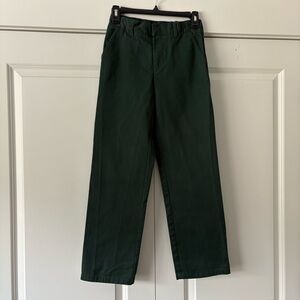 French Toast Green Chinos Classic Straight-Leg, size 12 EUC